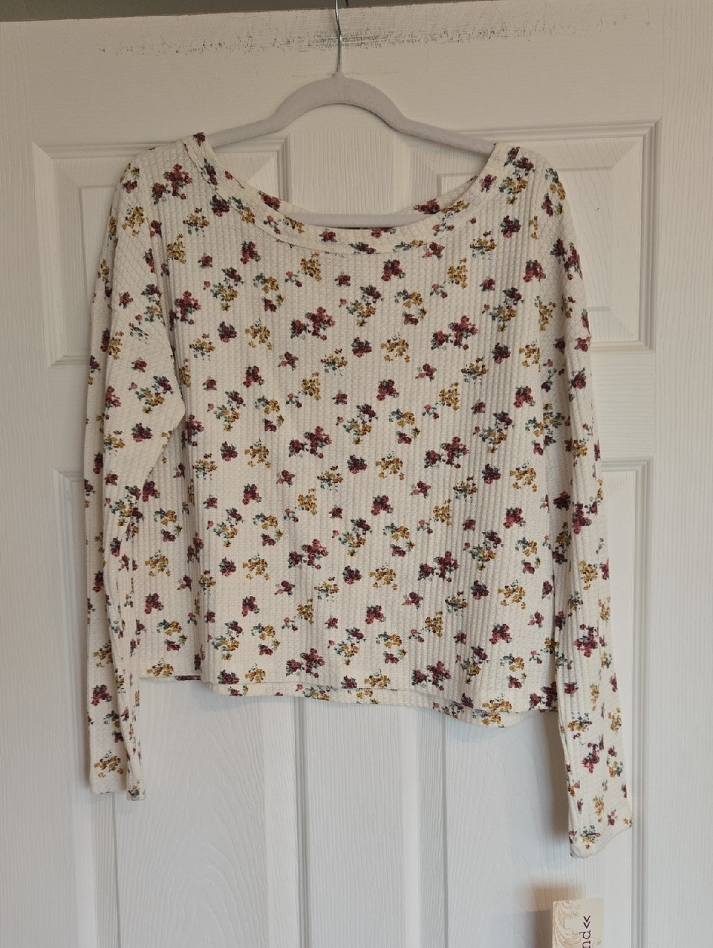 Floral waffle knit  nwt